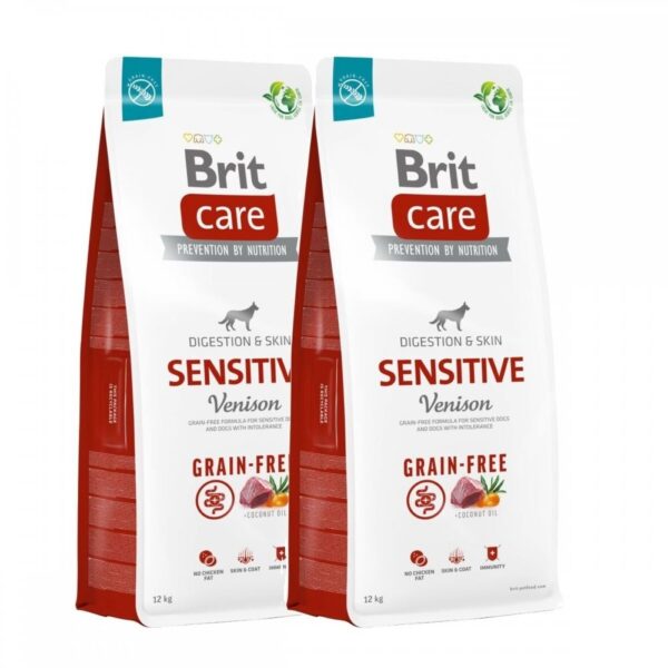 Brit Care Dog Adult Sensitive Grain Free Venison 2x12 kg