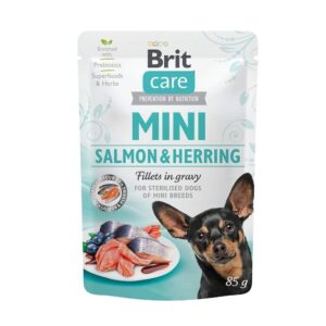 Brit Care Mini Laks & Sild i Saus 85 g