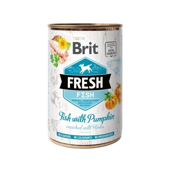 Brit Fresh Cans Fish With Pumpkin