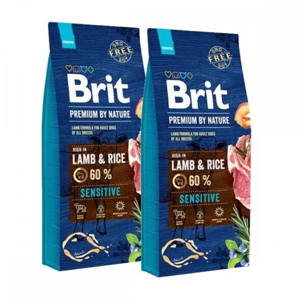 Brit Premium By Nature Dog Sensitive Lamb & Rice 2x15 kg