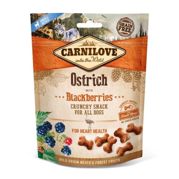 Carnilove Dog Crunchy Snack Ostrich & Blackberries