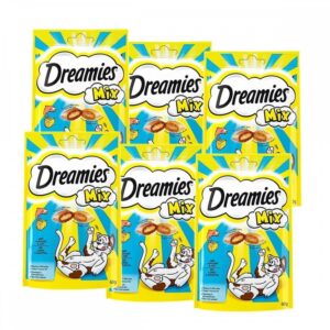 Dreamies Mix Laks & Ost 6x60 g