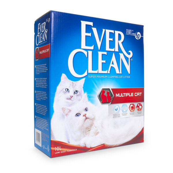 2 x zooPoeng! Ever Clean® Total Cover klumpesand - uten parfyme - Multiple Cat klumpesand