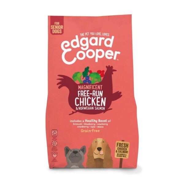 Edgard & Cooper Dog Senior Grain-Free Kylling & Laks (2