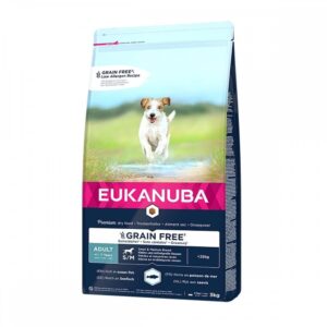 Eukanuba Dog Grain Free Adult Small & Medium Breed Ocean Fish (3 kg)