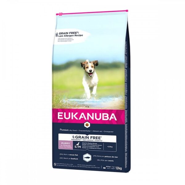 Eukanuba Puppy Grain Free Small & Medium Breed Ocean Fish (12 kg)