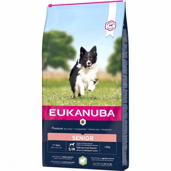 Eukanuba Dog Senior Small & Medium Breed Lamb & Rice (12 kg)