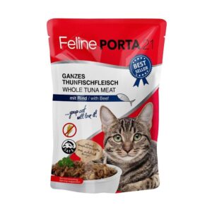 Feline Porta 21 Tunfisk og Biff 100 g