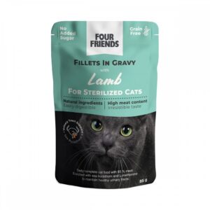 Four Friends Cat Sterilized Lamb in Gravy 85 g