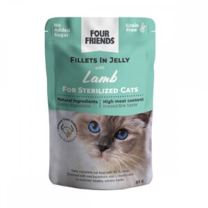 Four Friends Cat Sterilized Lamb Jelly 85 g