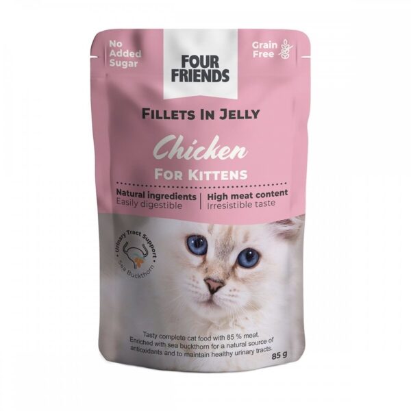 Four Friends Kitten Chicken in Jelly 85 g