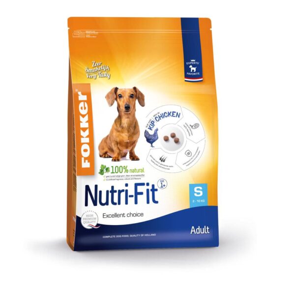 Fokker Adult Small Nutri-Fit hundemat for voksne - Dobbeltpakke: 2 x 7 kg