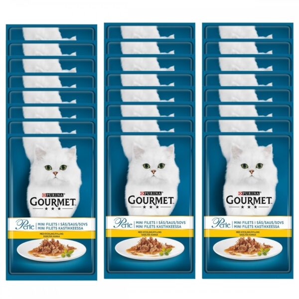 GourmetPerle Mini Fillets i Saus Kylling 24x85 g