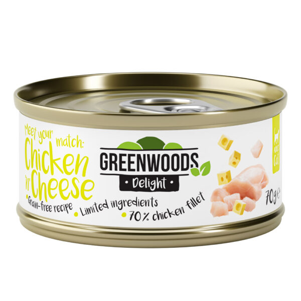 Greenwoods Delight kyllingfilet med ost 6 x 70 g