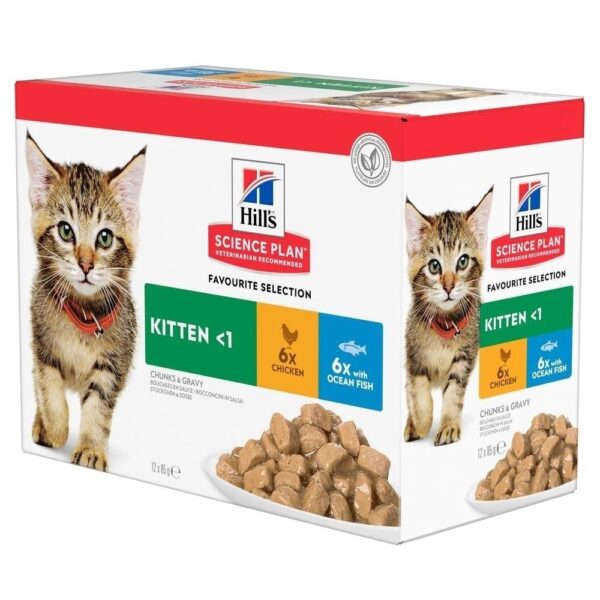 Hill's Science Plan Kitten Chicken & Ocean Fish 12x85 g