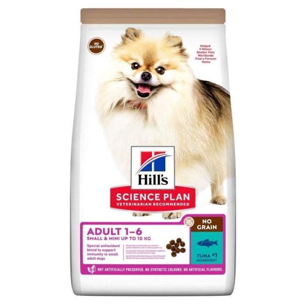 Hill's Science Plan Dog Adult No Grain Small & Mini med Tunfisk 1