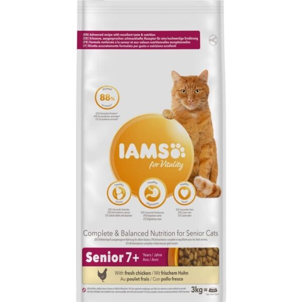 Iams for Vitality Cat Senior Chicken (3 kg)