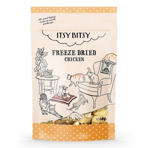 ItsyBitsy Frysetørket Kattegodteri Kylling (40 g)