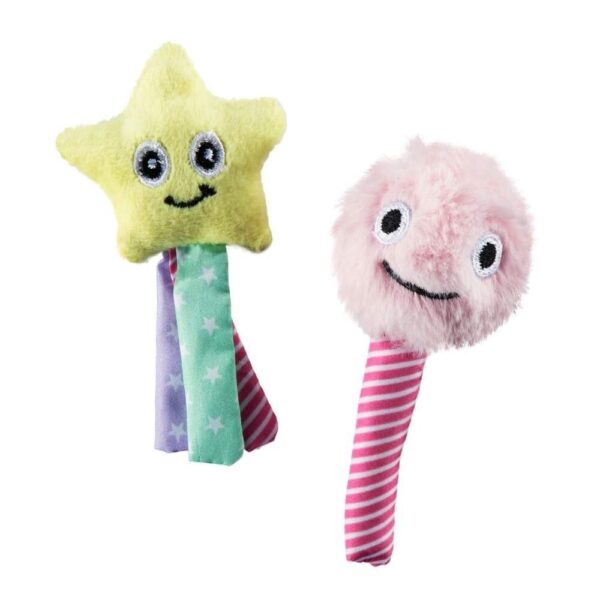 Little&Bigger Kitten Basics Katteleke Myk Stjerne og Cotton Candy 2-pack