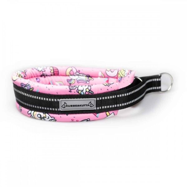 Kusse&Kutta Hundhalsband Bred Modell Rosa Donuts (10)