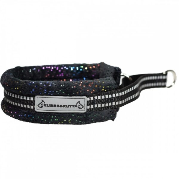 Kusse&Kutta Hundhalsband Svart Glitter (5)