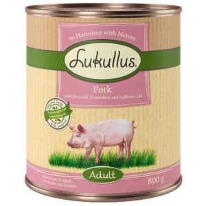 10 + 2 gratis! Lukullus Naturkost Adult & Senior 12 x 800 g - Adult Gris (kornfritt)