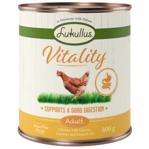 Lukullus Vitality fordøyelse: Kylling (kornfri) - 6 x 800 g