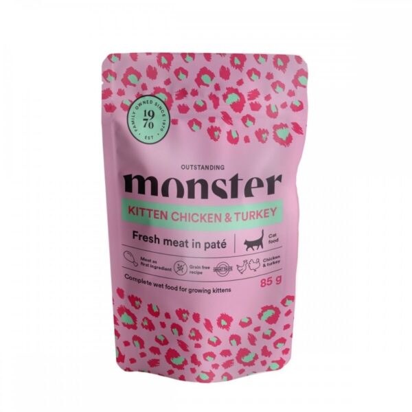 Monster Kitten Chicken & Turkey 85 g