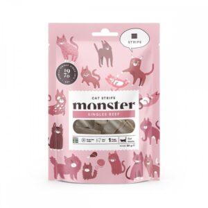 Monster Cat Strips Beef 50g