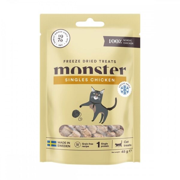 Monster Cat Treats Freeze Dried Chicken 40 g