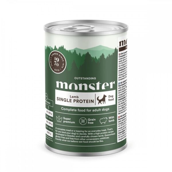 Monster Dog Adult Single Protein Lamb 400 g