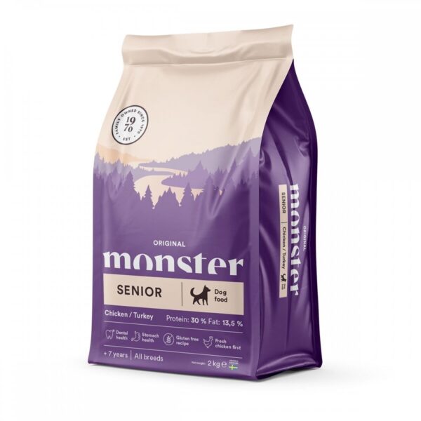 Monster Dog Senior Chicken and Turkey (2 kg)