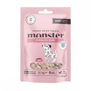 Monster Hundegodteri Frysetørket Okse 45 g