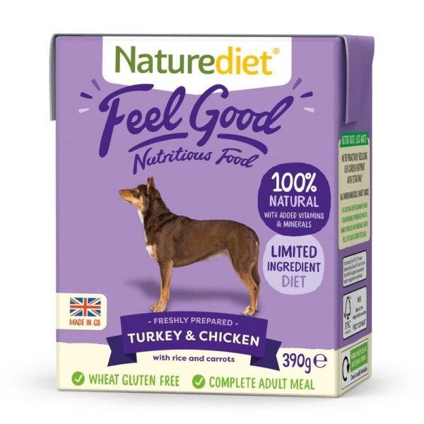 Naturediet Feel Good Kalkun & Kylling (390 g)