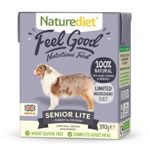 Naturediet Feel Good Senior Lite Kalkun og Kylling (390 g)