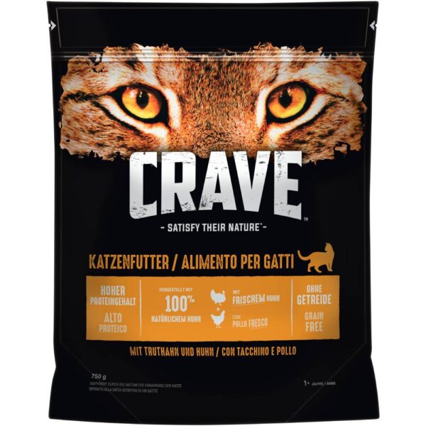 Crave Cat Adult Turkey & Chicken - 750 g