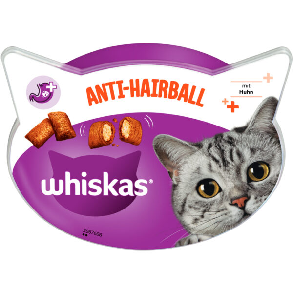 Whiskas Snacks økonomipakke - Anti-Hairball (8 x 60 g)