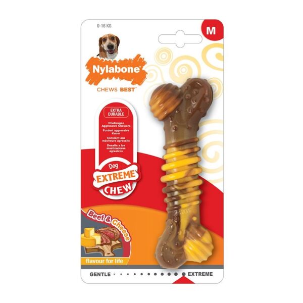 Nylabone Extreme Texture Beef & Cheese (M)