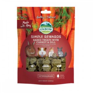 Oxbow Simple Rewards Baked Treats with Carrot & Dill 85 g