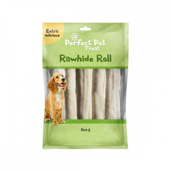 Perfect Pet Rawhide Tyggrulle 22 cm 10-pack