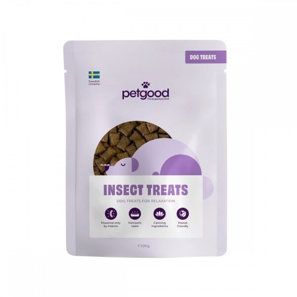 Petgood Calming Hundegodteri med Insekter 100 g