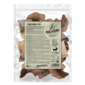 Phil & Sons Premium Hjortehud snacks - 100 g