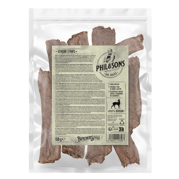 Phil & Sons Rådyrkjøttstrimler - 150 g