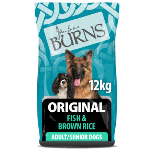 Burns Adult & Senior Original - fisk og brun ris - Økonomipakke: 2 x 12 kg