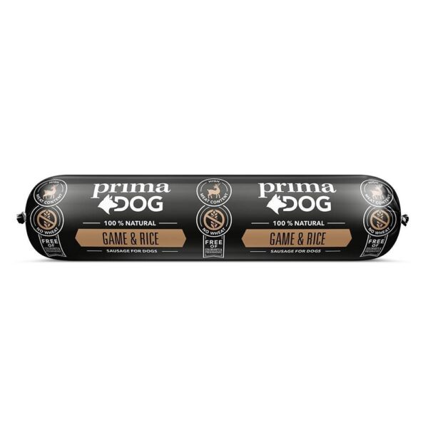 PrimaDog Sausage Game & Rice 800 g