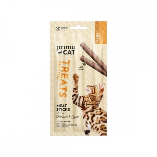 PrimaCat Meat Stick Chicken & Liver 3x5 g