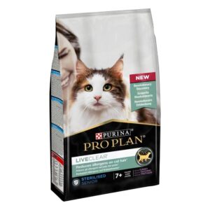 Purina Pro Plan LiveClear Cat Senior Sterilised Turkey 7+ 1