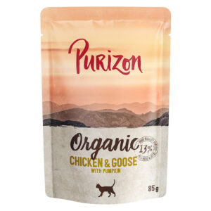 Purizon Organic 6 x 85 g til prøvepris! - Kylling og gås med gresskar