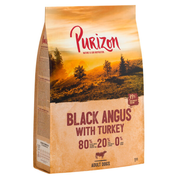 1 kg Purizon Hundetørrfôr til prøvepris! - Adult Black-Angus med Kalkun