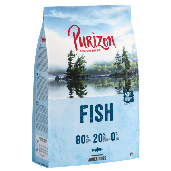 1 kg Purizon Hundetørrfôr til prøvepris! - Adult Fisk